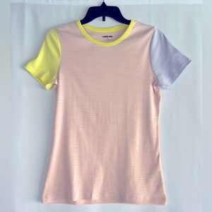 Lands End Short sleeve multicolor stripe tee - Small